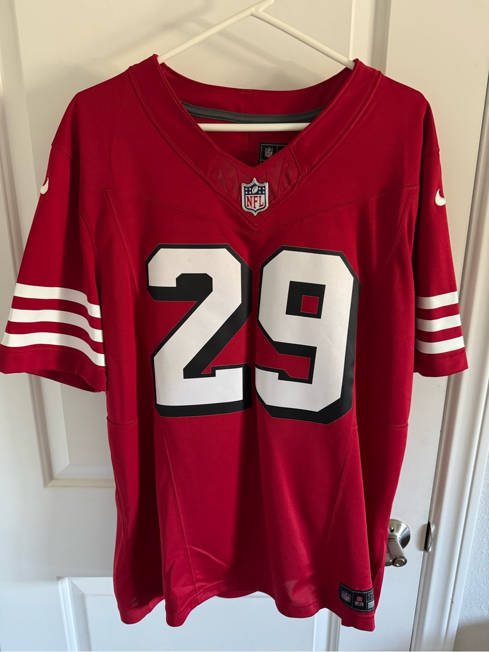 Talanoa Hufanga #29 San Francisco 49ers Nike Jersey Men’s Large Red